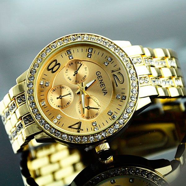 Годинник жіночий наручний Geneva Gold 7223 фото