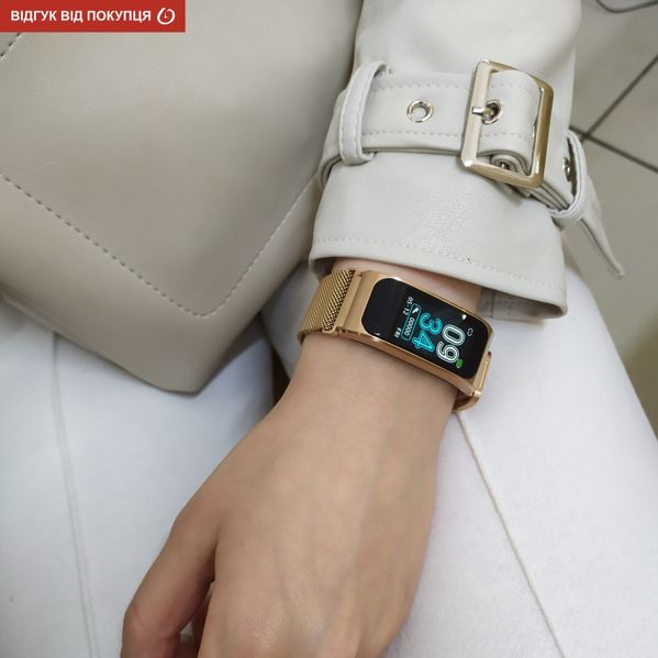 Годинник жіночий наручний Smart Mioband PRO Gold 5055 фото