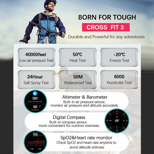North Edge CrossFit GPS Black з компасом 6011 фото