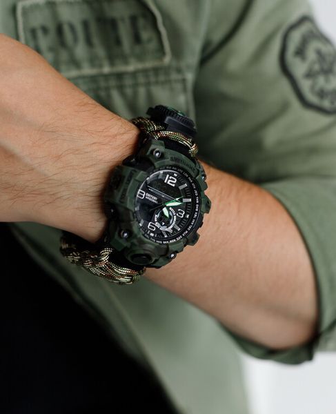 Годинник чоловічий наручний Hemsut Military з компасом 4429 фото