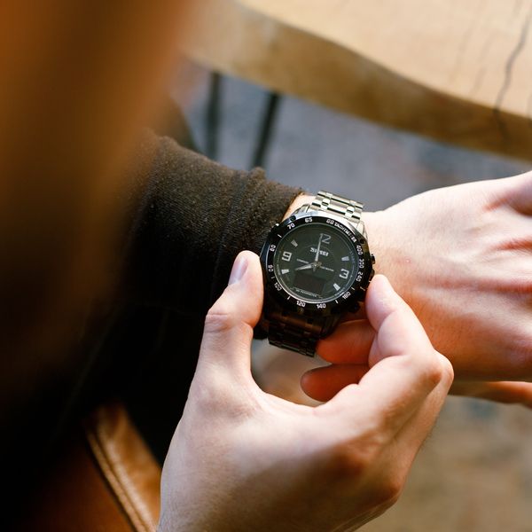 Годинник чоловічий наручний Skmei Kompass PRO Black 1465 фото